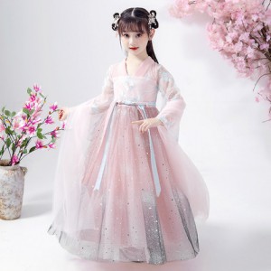 兒童星空漢服 / 女童中國風古裝連身裙